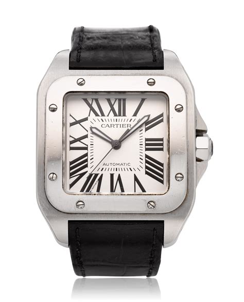 cartier santos 100 men wearing|cartier santos 100 price list.